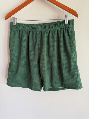 John Elliott Olive Green Athletic Mesh Shorts